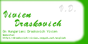 vivien draskovich business card